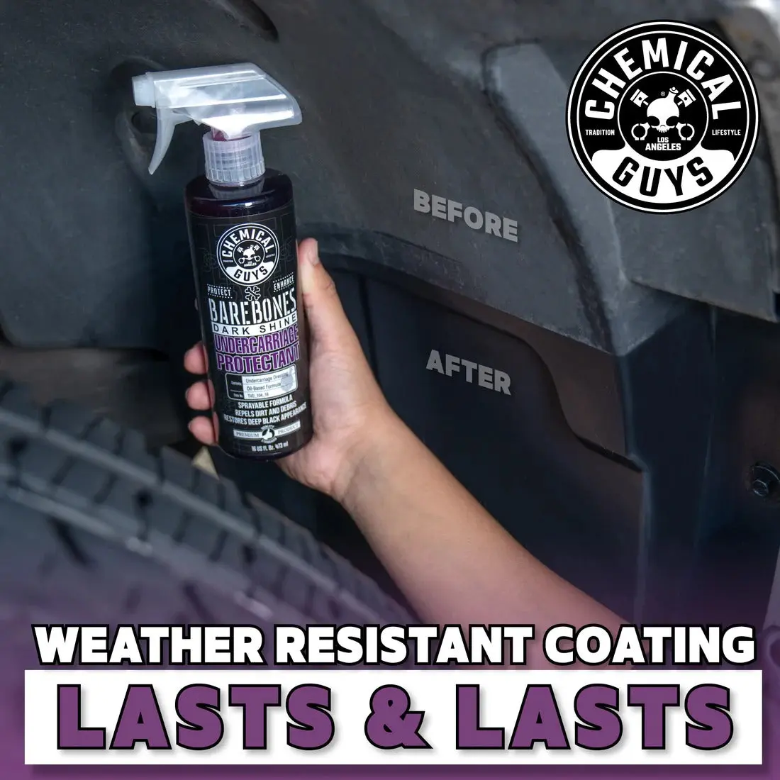 Bare Bones Undercarriage Spray-Dark Shine (16oz) - Image 3