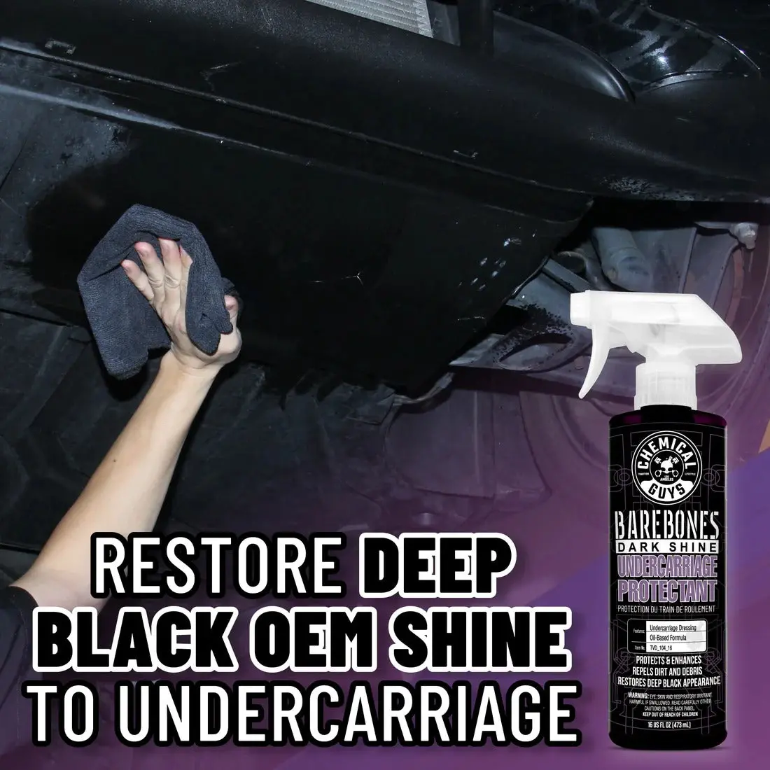 Bare Bones Undercarriage Spray-Dark Shine (16oz) - Image 5