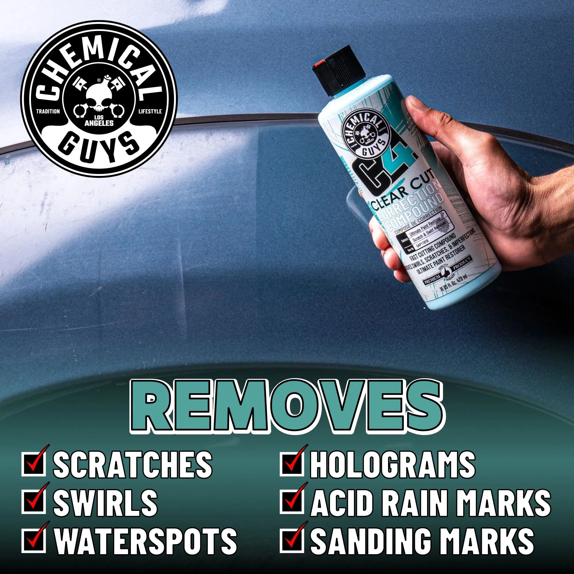 C4 Clear Cut Correction Compound (16oz) - Image 9