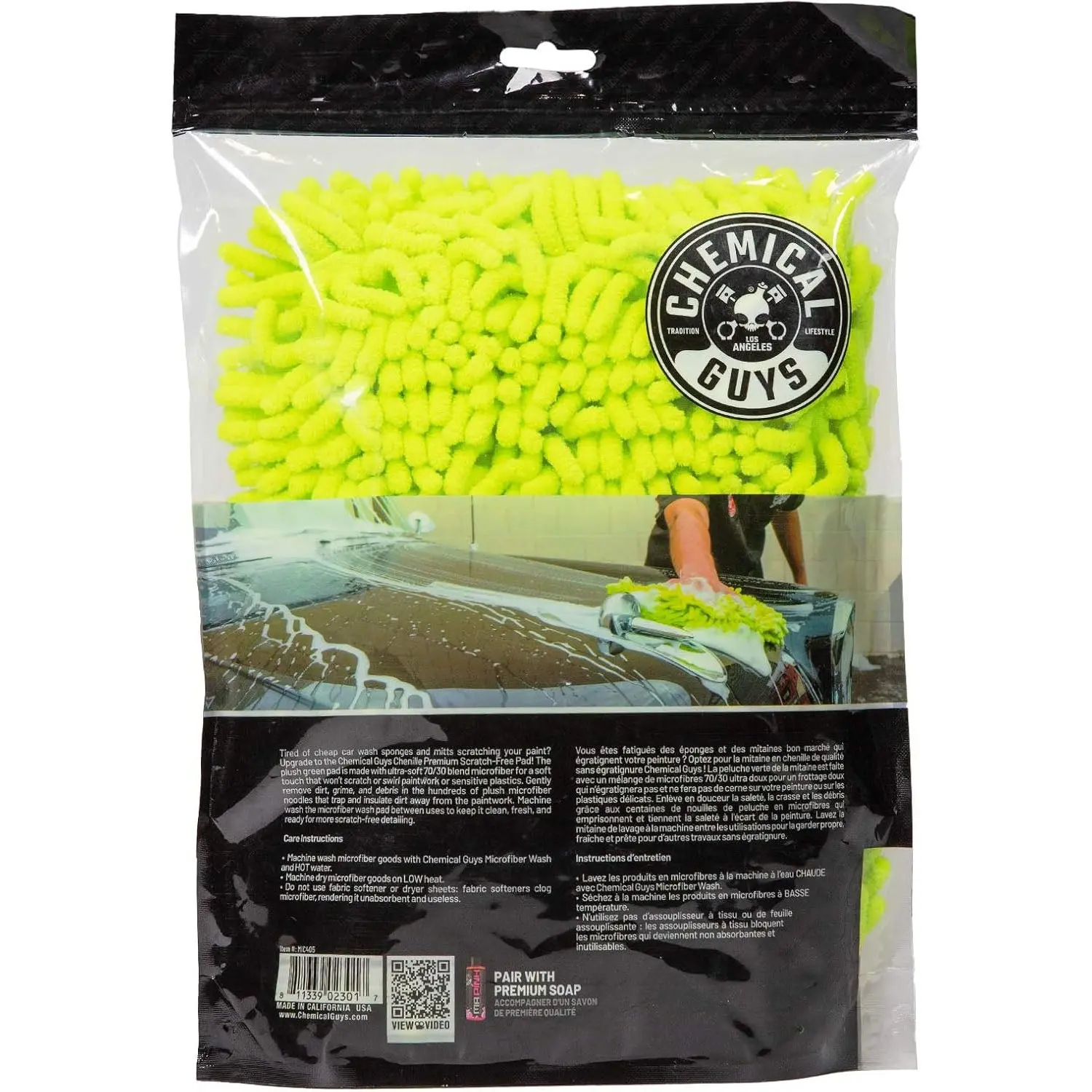 Chenille Microfiber Premium Scratch-Free Wash Pad - Image 3