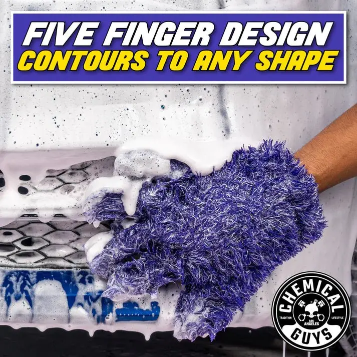 Furry Five Finger Stranger Helpful Handy Detailing Mitt - Image 5