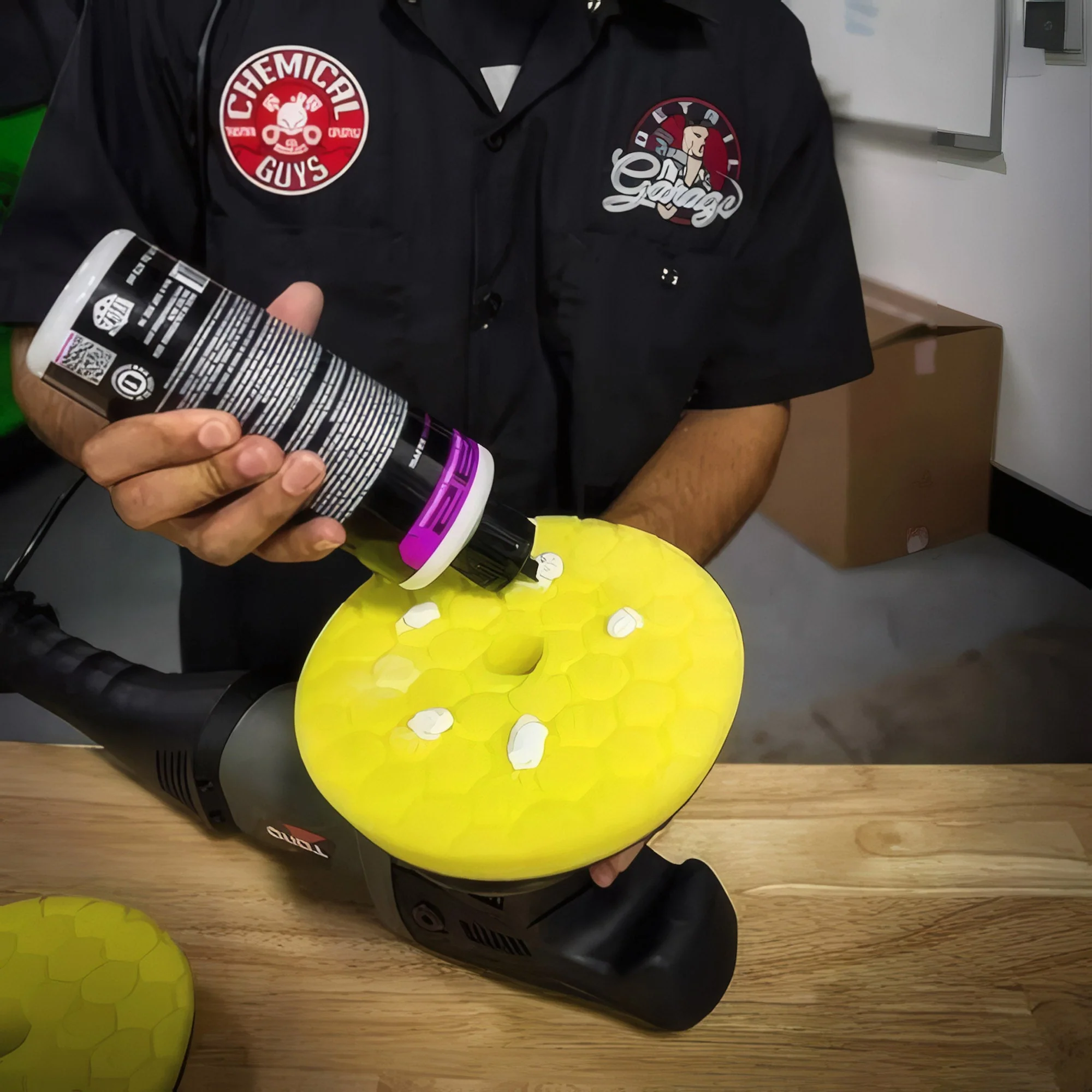 Hex-Logic Pad - Yellow Cutting/Compounding Pad - Image 3