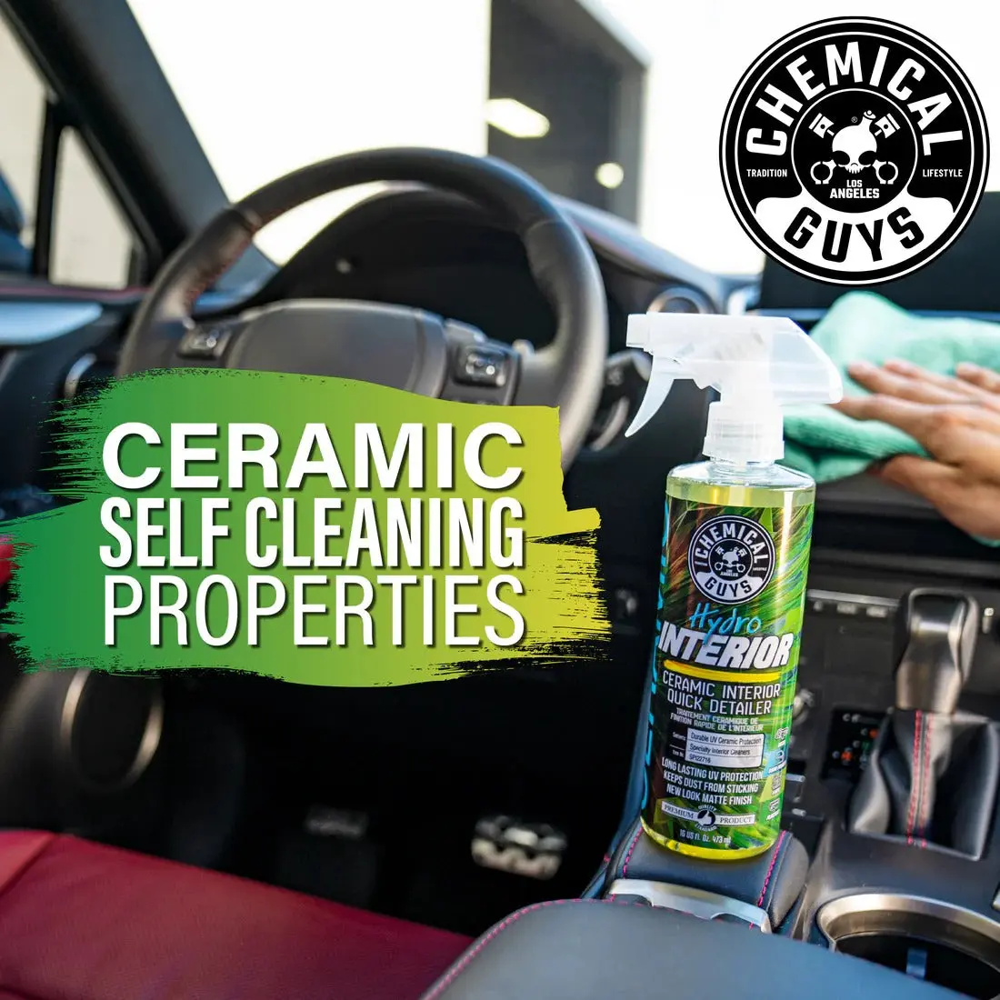 HydroInterior Ceramic Interior Quick Detailer (16oz) - Image 5