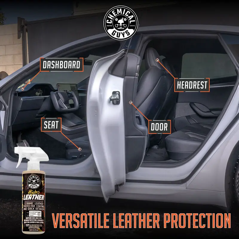 HydroLeather Ceramic Leather Protective Coating and Quick Detailer (16oz) - Image 4