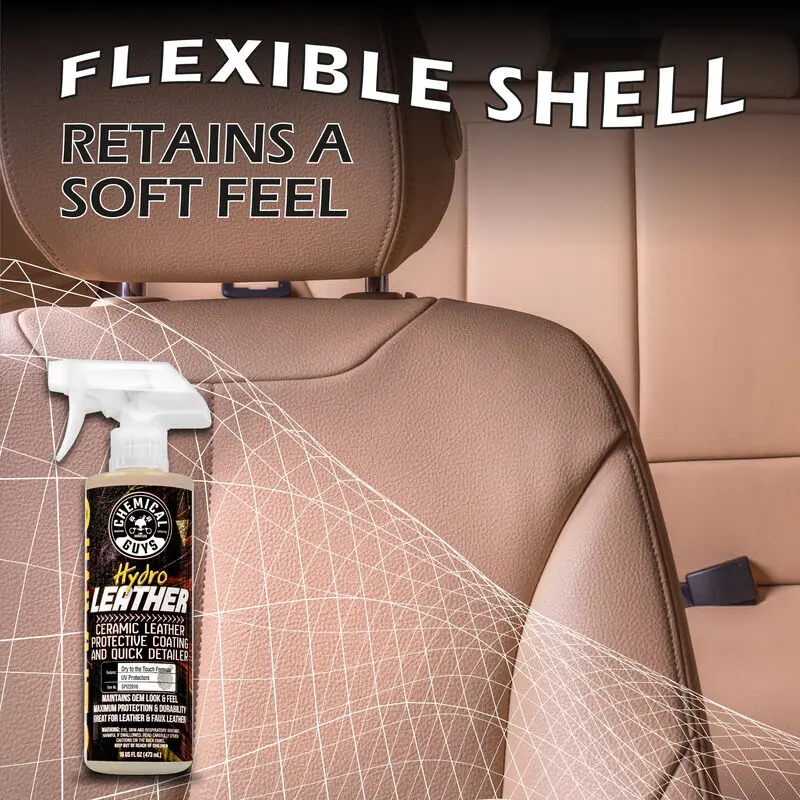 HydroLeather Ceramic Leather Protective Coating and Quick Detailer (16oz) - Image 8