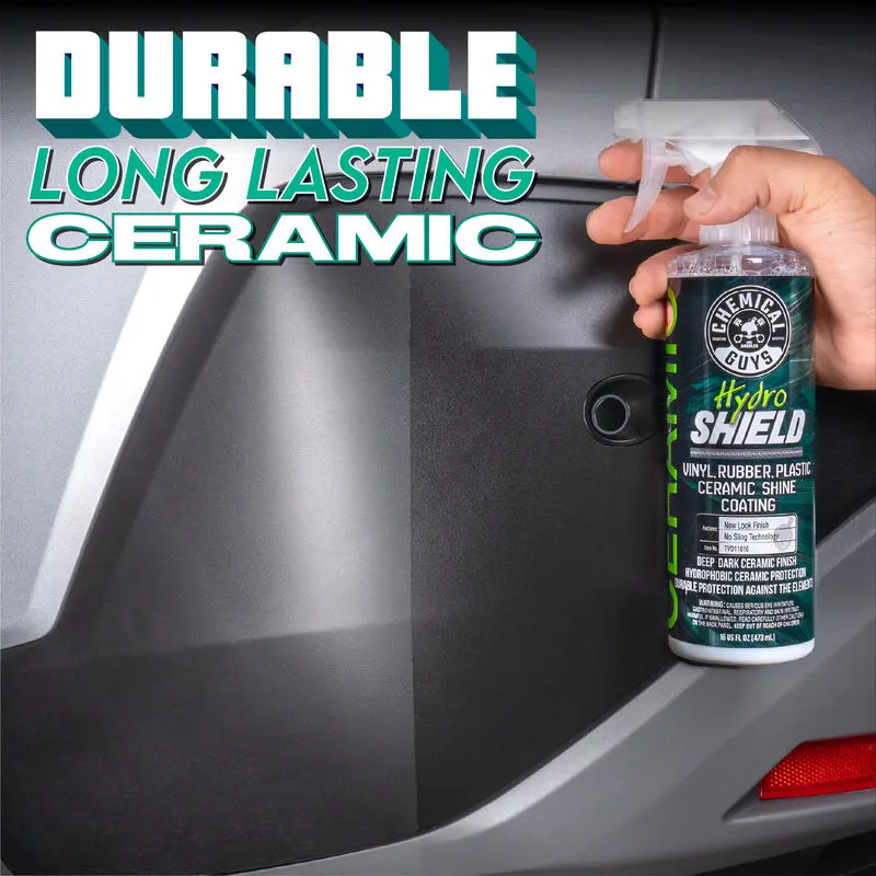HydroShield Vinyl, Rubber, Plastic Ceramic Shine Coating (16oz) - Image 10