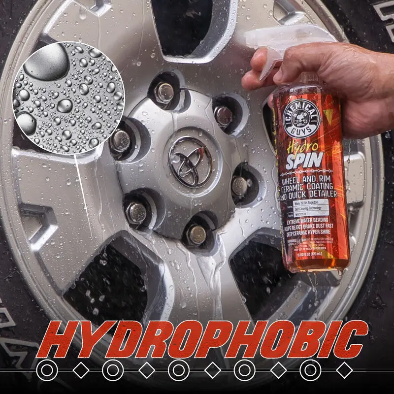 HydroSpin Wheel & Rim Ceramic Coating And Quick Detailer (16oz) - Image 11