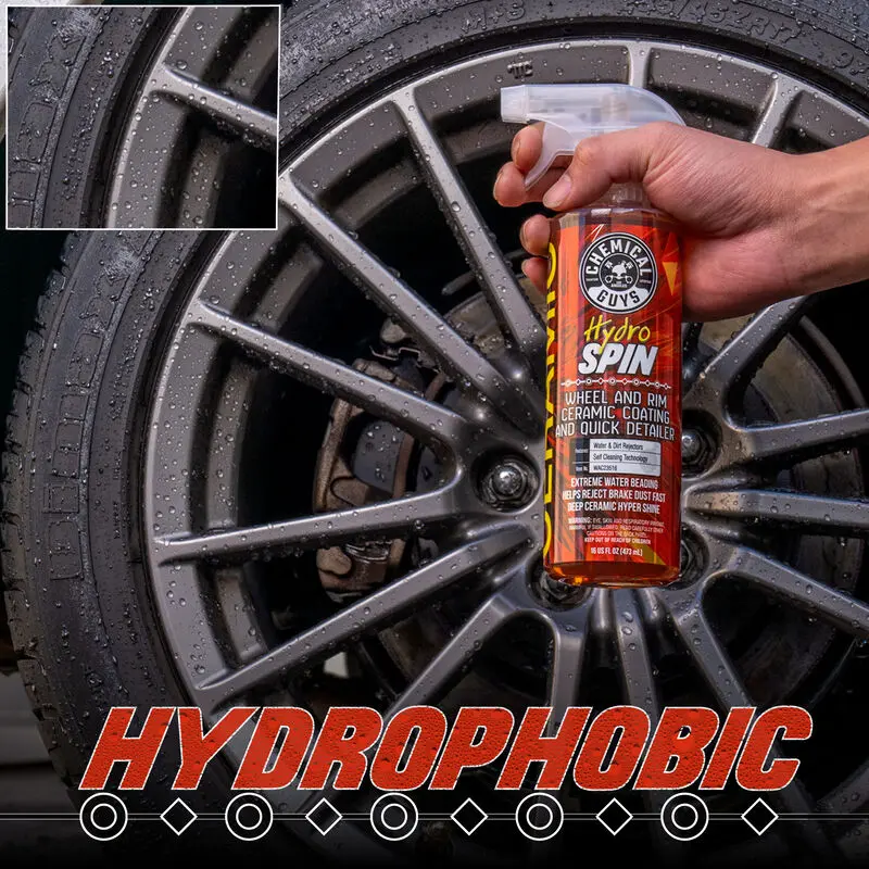 HydroSpin Wheel & Rim Ceramic Coating And Quick Detailer (16oz) - Image 7