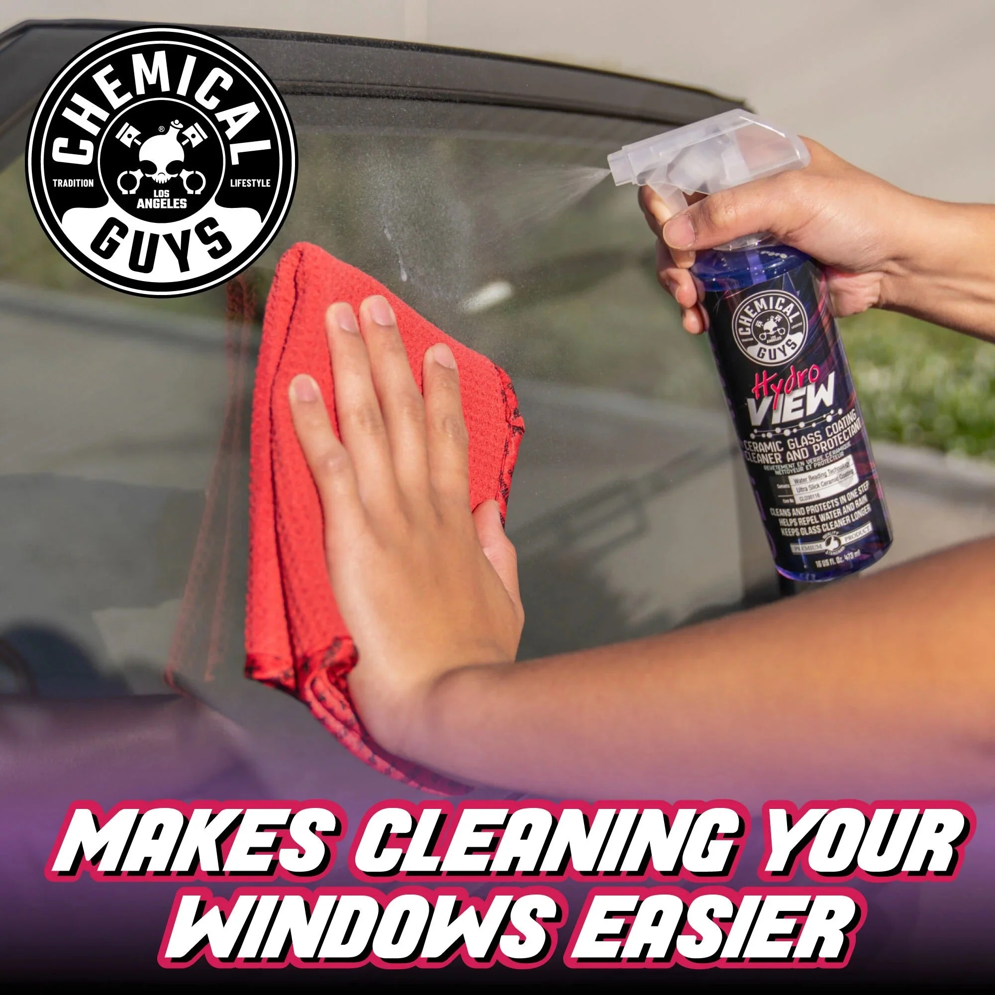 HydroView Ceramic Glass Cleaner & Coating (16oz) - Image 10