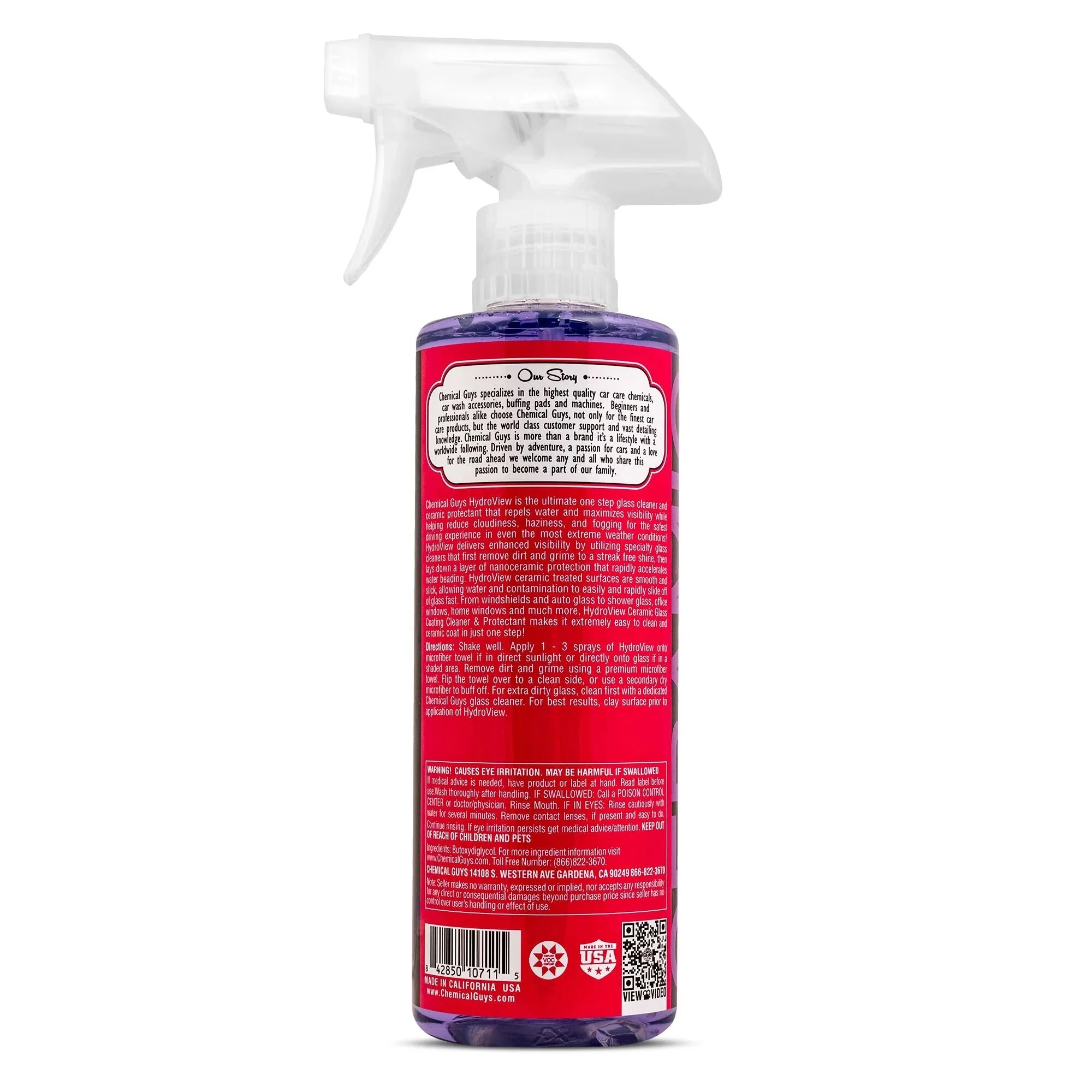 HydroView Ceramic Glass Cleaner & Coating (16oz) - Image 17