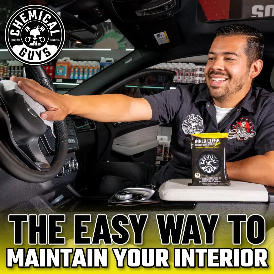 Innerclean Interior Quick Detailer & Protectant Car Wipes - Image 10