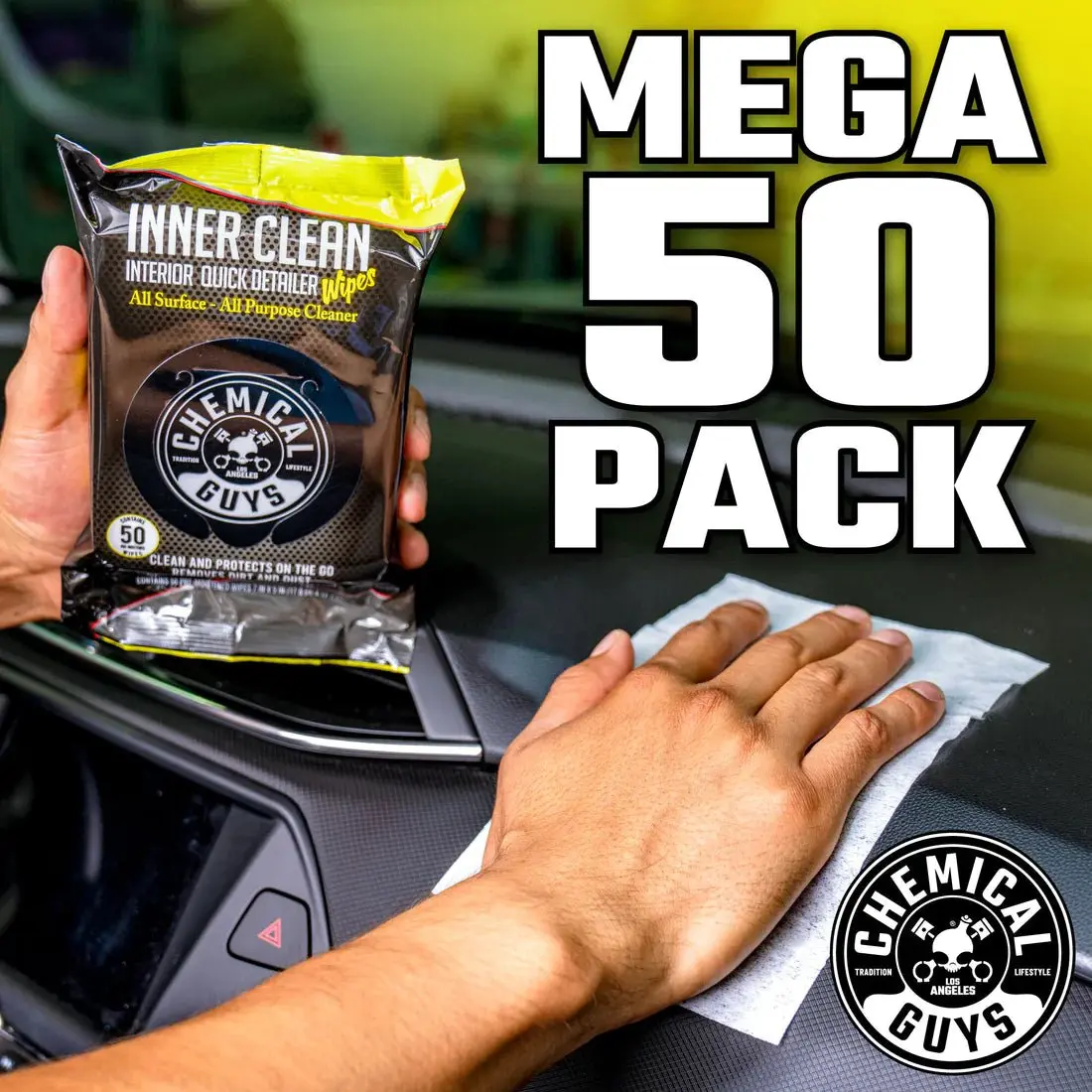 Innerclean Interior Quick Detailer & Protectant Car Wipes - Image 7
