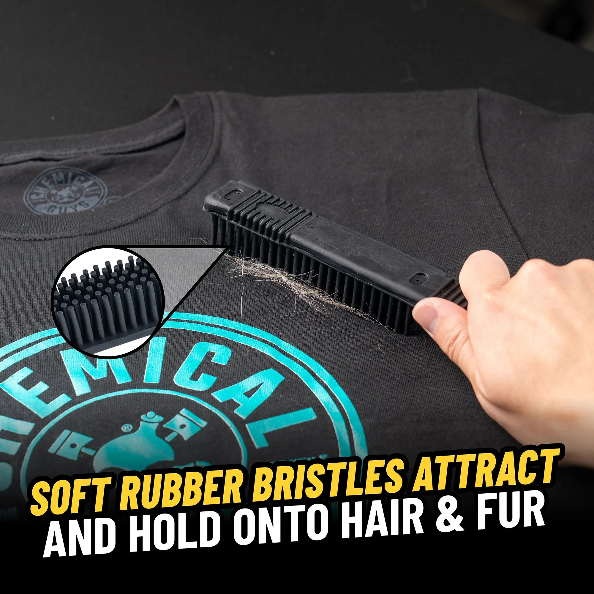 Rubber Pet Hair Removal Brush - Image 5
