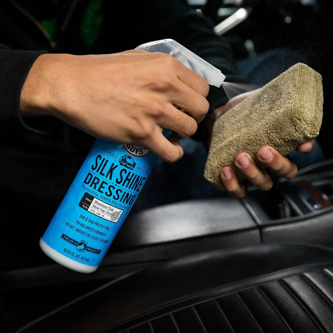 Silk Shine Protectant for Vinyl, Rubber, and Plastic (16oz) - Image 9