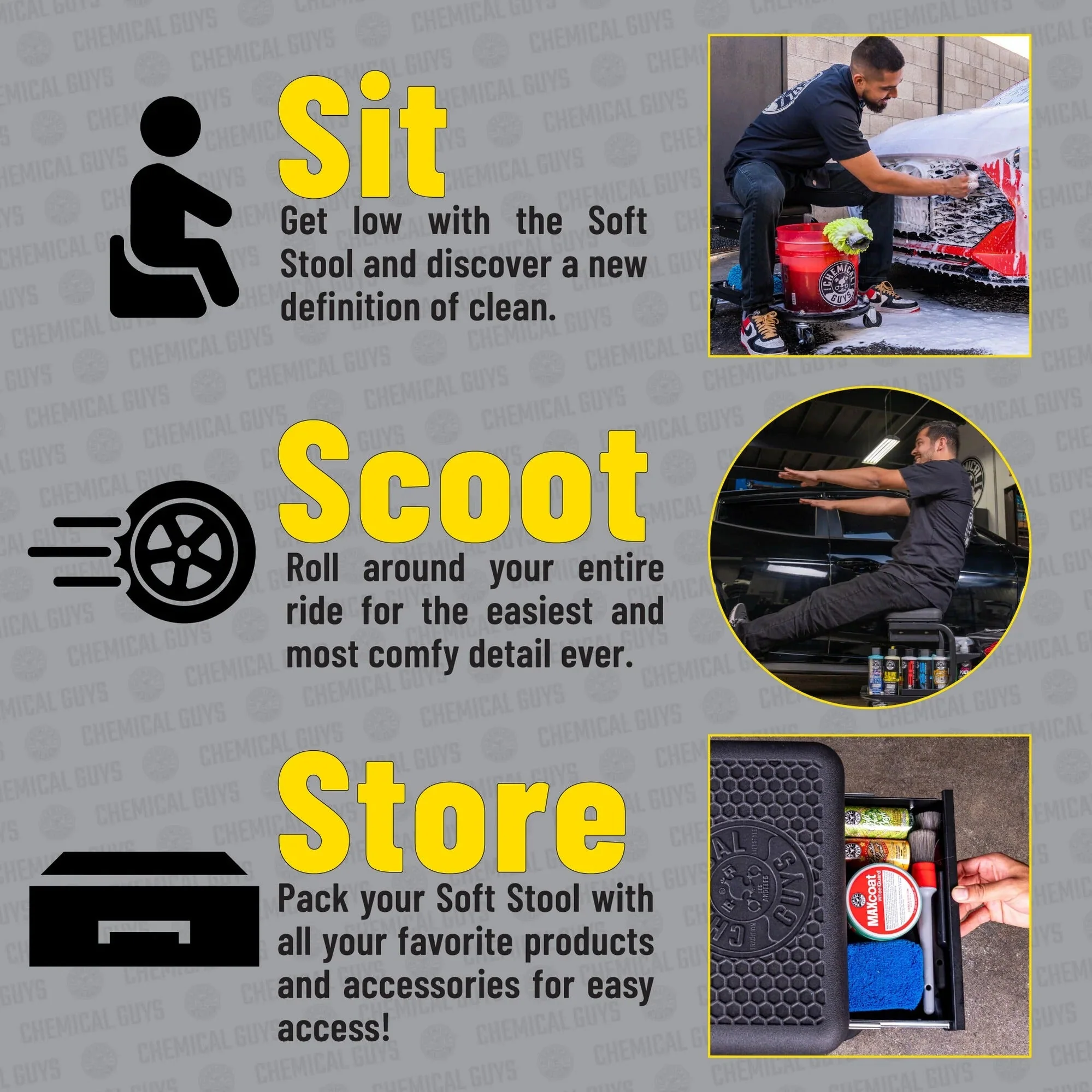 Soft Stool Ultimate Utility Detailing Cart - Image 3