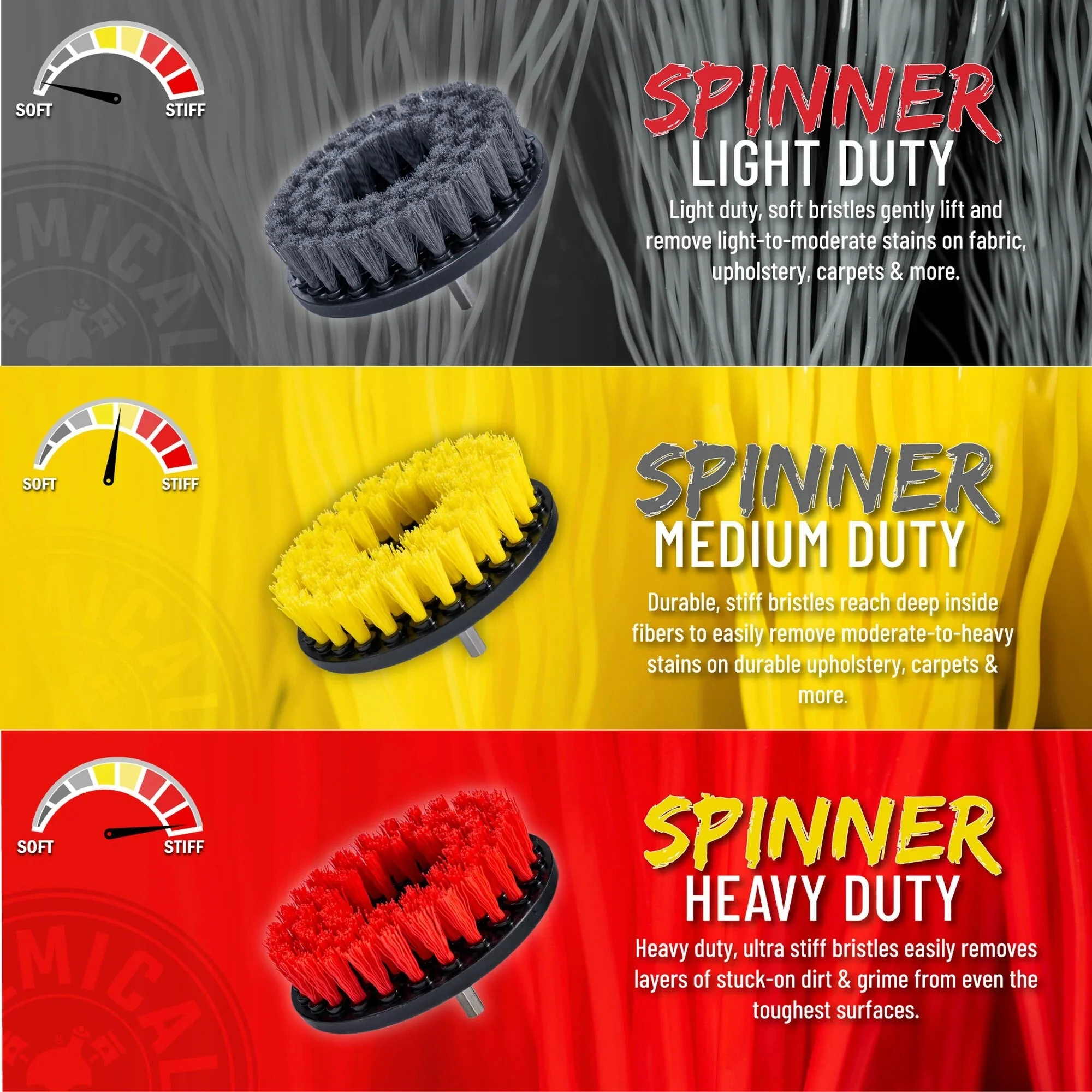 Spinner Carpet Drill Brush - Medium Duty - Image 4