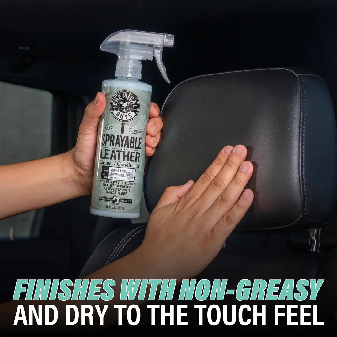 Sprayable Leather Cleaner & Conditioner with Vitamin E & Aloe - Image 3