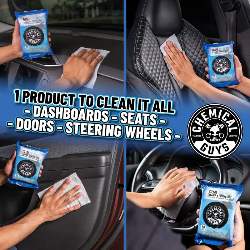 Total Interior Cleaner & Protectant Car Cleaning Wipes - Image 8