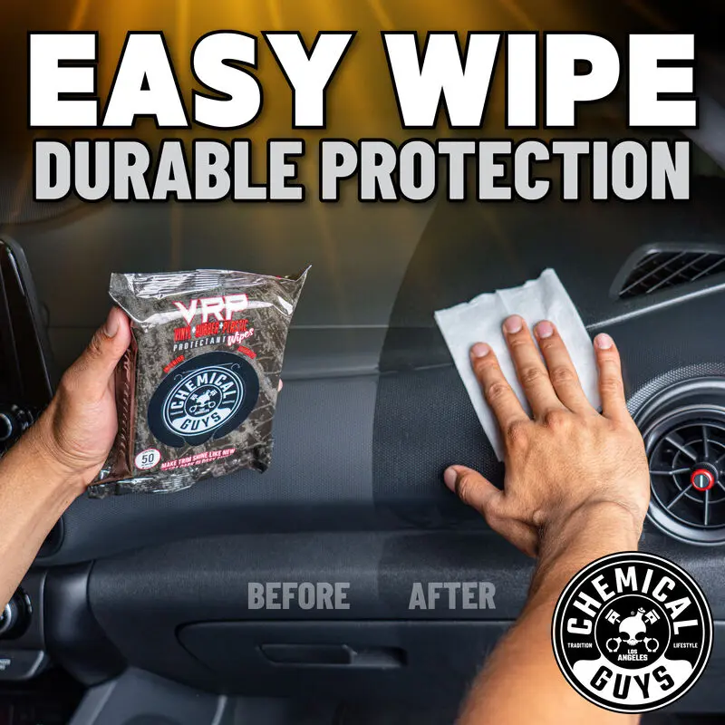 VRP Protectant Wipes for Vinyl, Rubber, and Plastic (50 Wipes) - Image 12