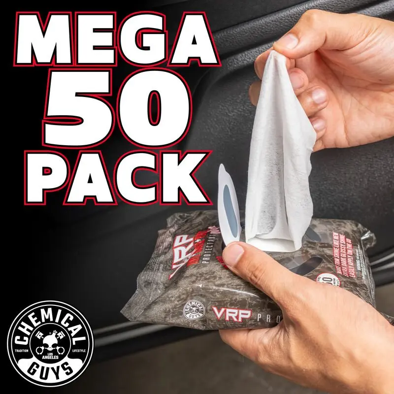 VRP Protectant Wipes for Vinyl, Rubber, and Plastic (50 Wipes) - Image 4