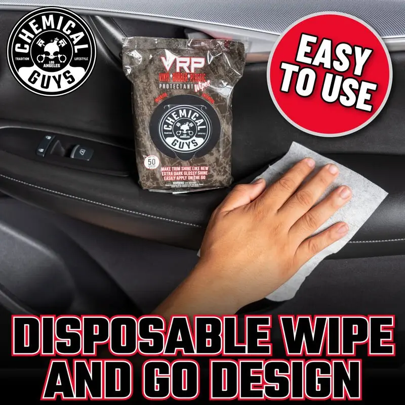 VRP Protectant Wipes for Vinyl, Rubber, and Plastic (50 Wipes) - Image 7