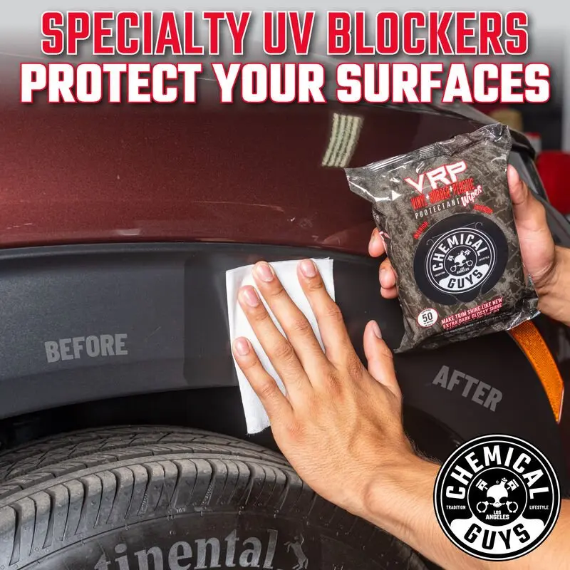 VRP Protectant Wipes for Vinyl, Rubber, and Plastic (50 Wipes) - Image 9