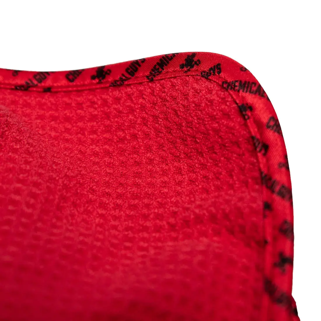 Waffle Weave Glass and Window Microfiber Towel, Red 24" X 16" - Image 7
