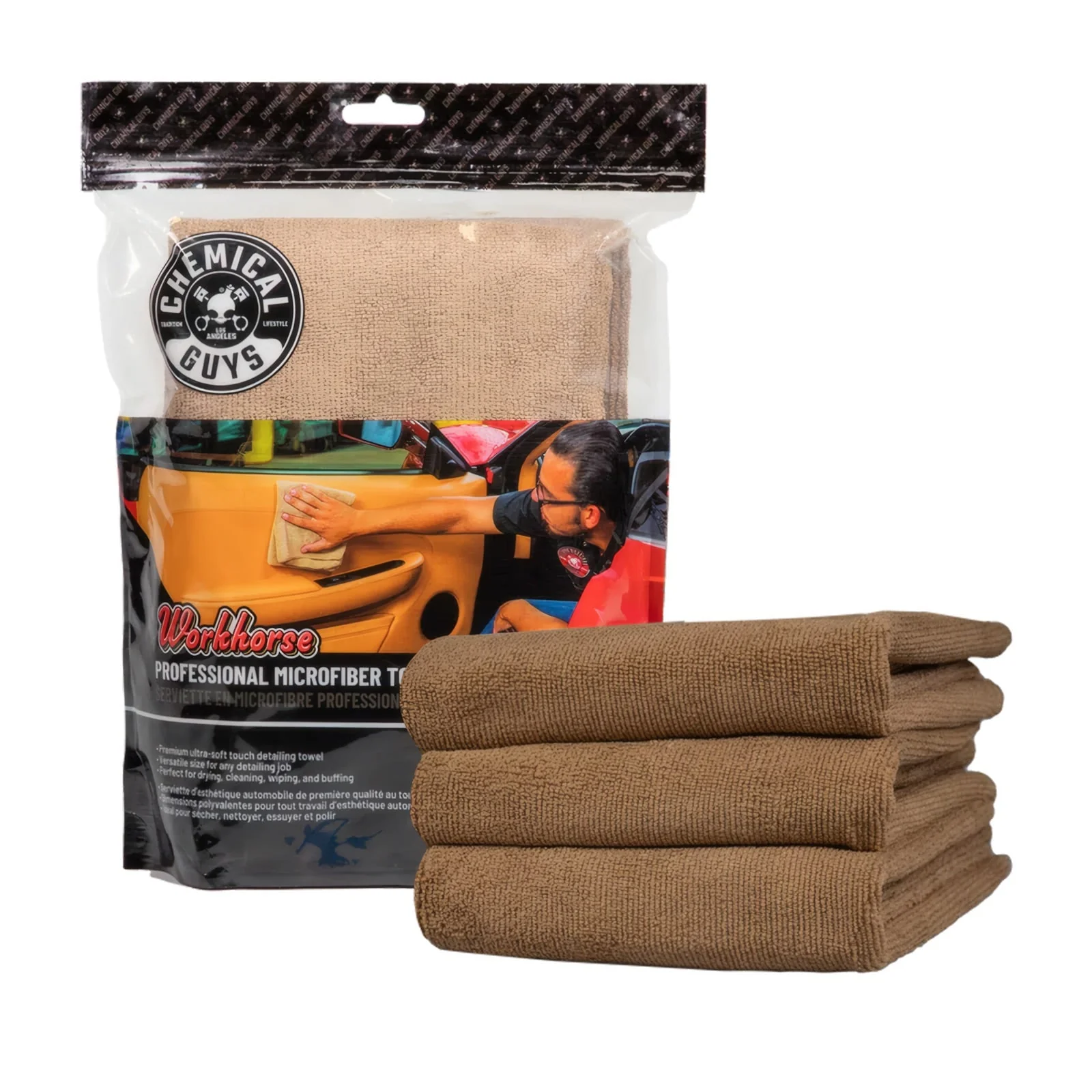 Workhorse Professional Grade Microfiber Towel 3 Pack - Image 3